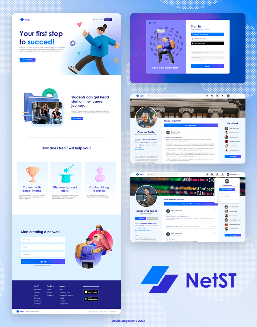 NetSt final screens