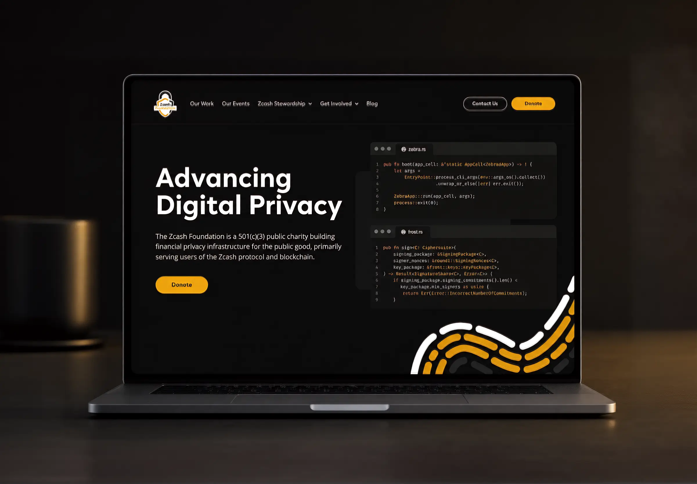 Zcash Foundation — web design and development project by David Langarica